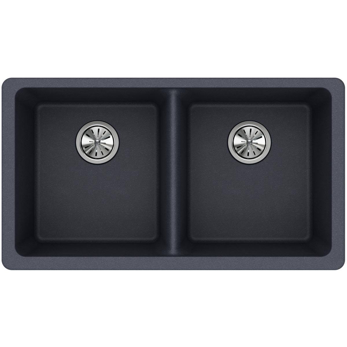 33-in Double-Bowl Undermount Kitchen Sink D711714