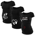 Pack of 3 Maternity Shirts with Ruched Sides A3316