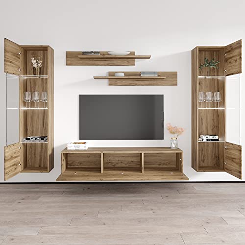 White Wall Mounted Entertainment Center Y73535