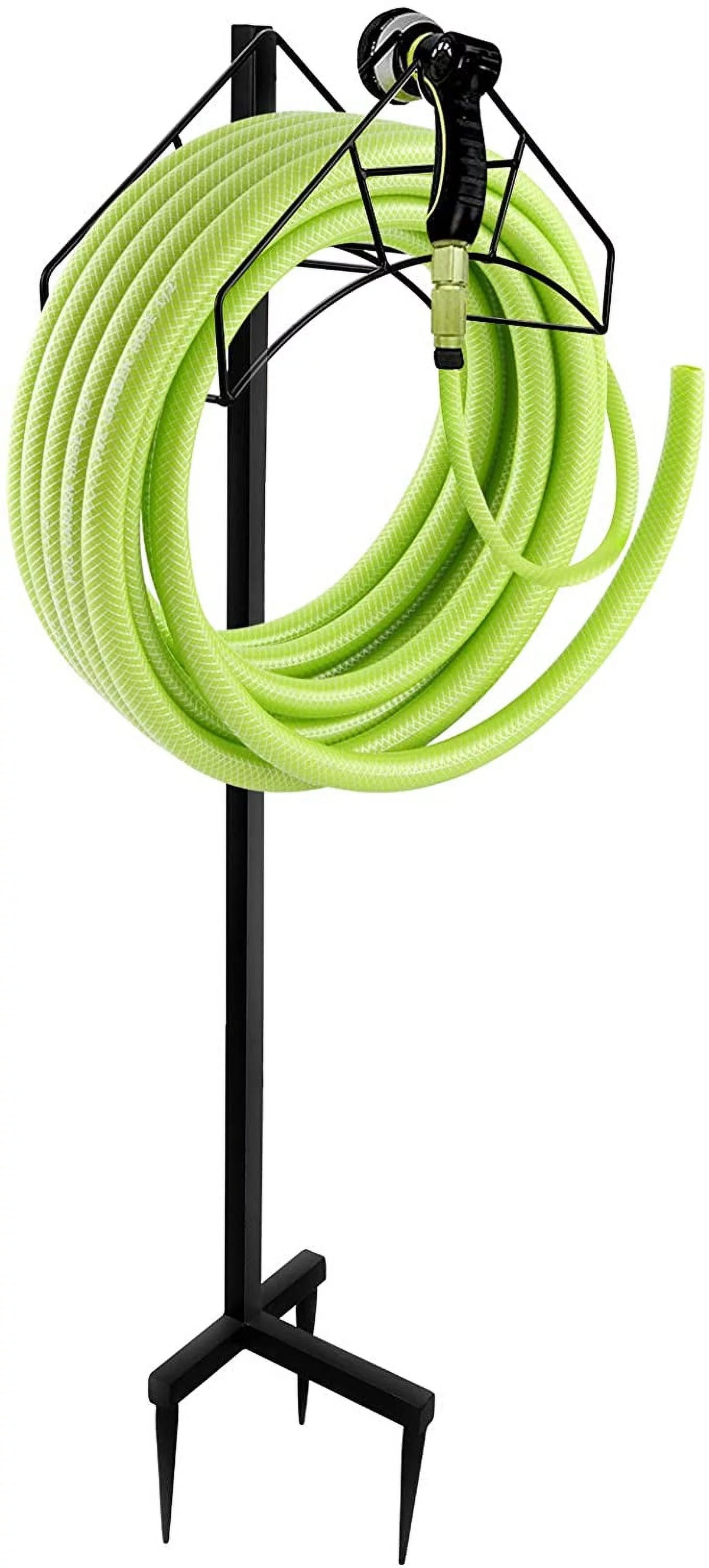 Black Heavy Duty Metal Garden Hose Holder C863093