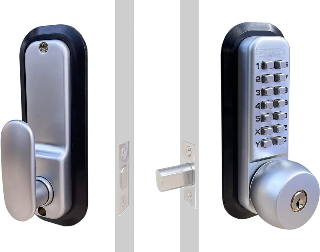 Mechanical Deadbolt Door Lock Chrome D18913