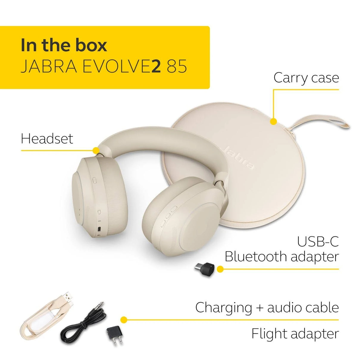 Beige Stereo Headset H184969