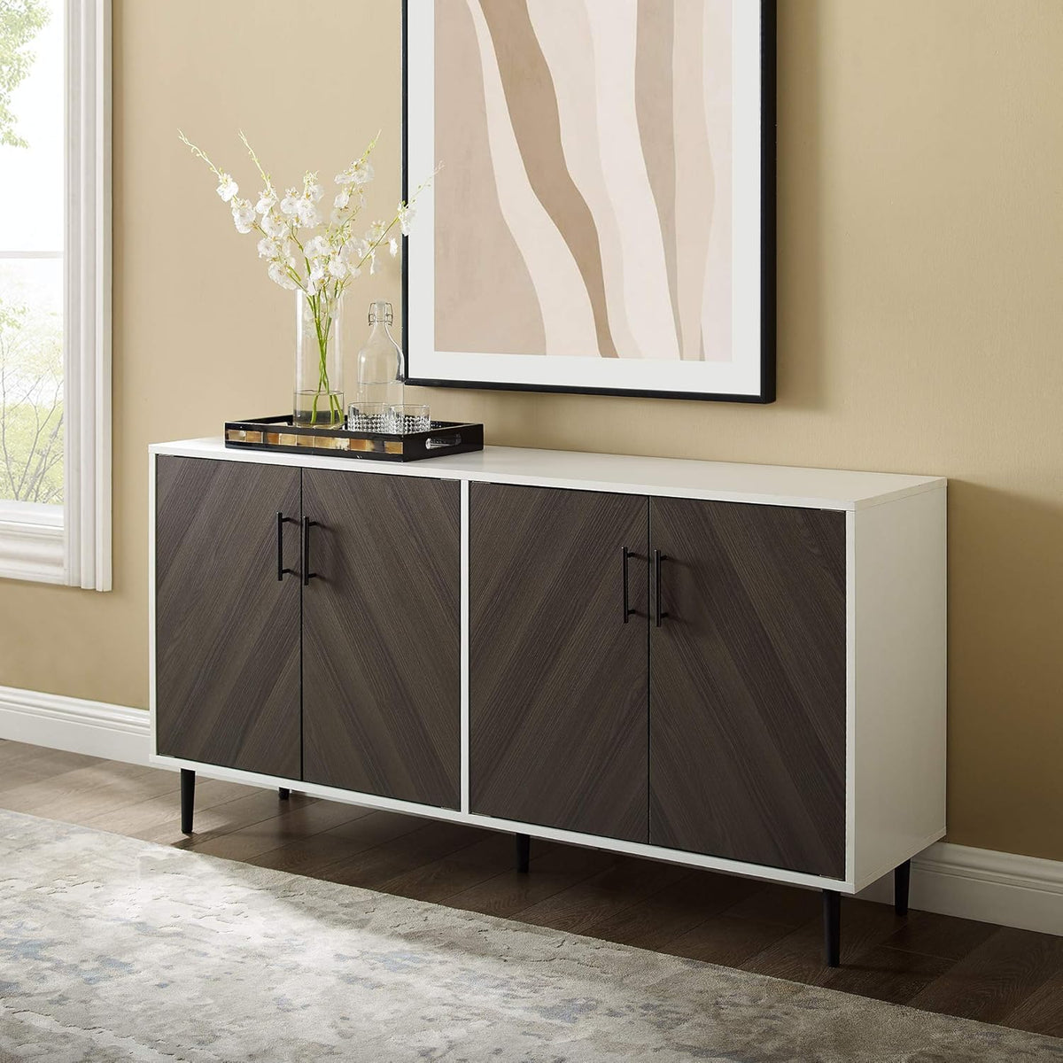 Black 58 Inch 2 Door Console M871