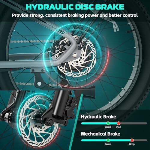 26" x 4.0 Fat Tire Electric Bike with 48V 15AH Battery H9048