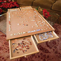 1000 Piece Wooden Puzzle Board with Drawers P185494