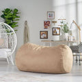 Beige Polyester Large Classic Bean Bag X955576
