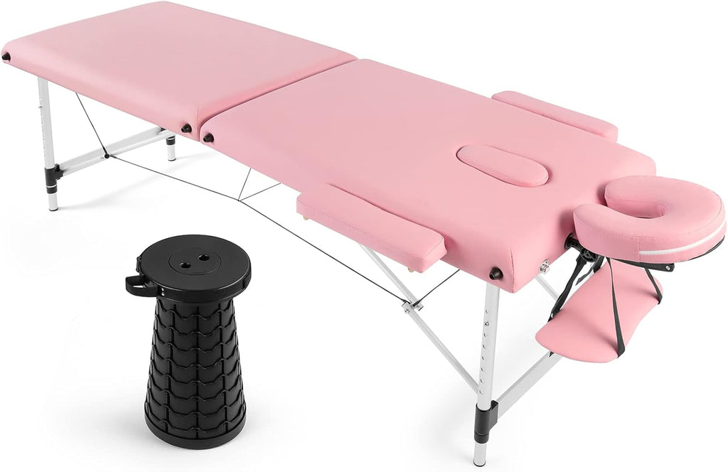 Black Adjustable Massage Table with Carrying Bag A47473