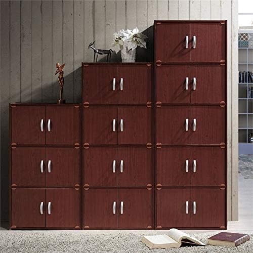 4 Shelf 8 Door Mahogany Bookcase K5964