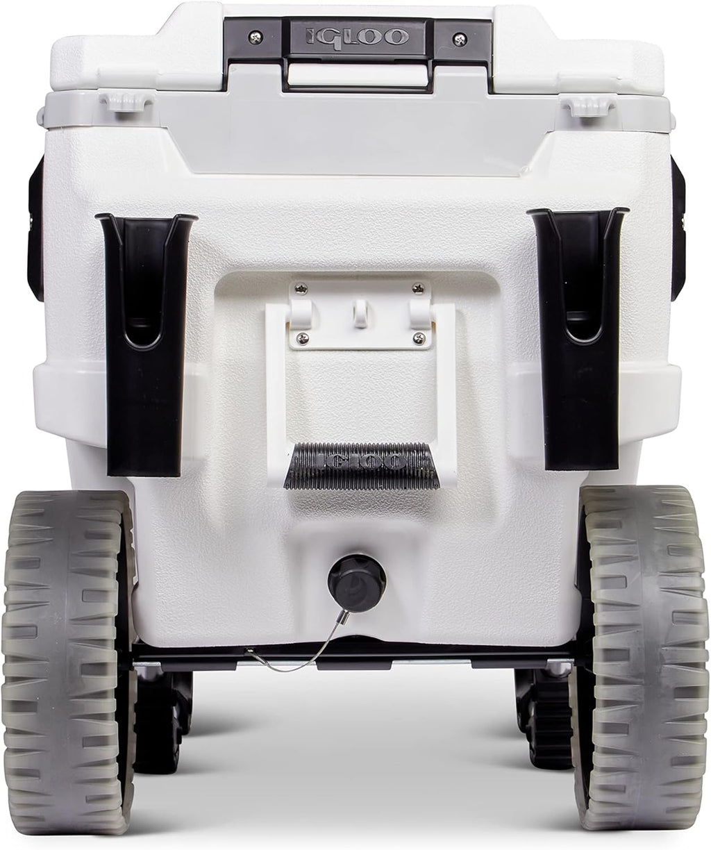 White 70 QT Wheeled All-terrain Cooler Q133061