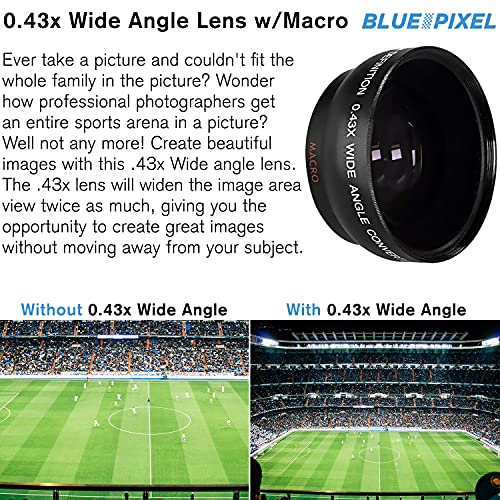 Mirrorless Camera with RF-S 18-45mm f/4.5-6.3 STM Lens + Wide Angle & Telephoto Lenses + 64GB Memory + 3pc Filter Kit + Case + Flash + Tripod M8148