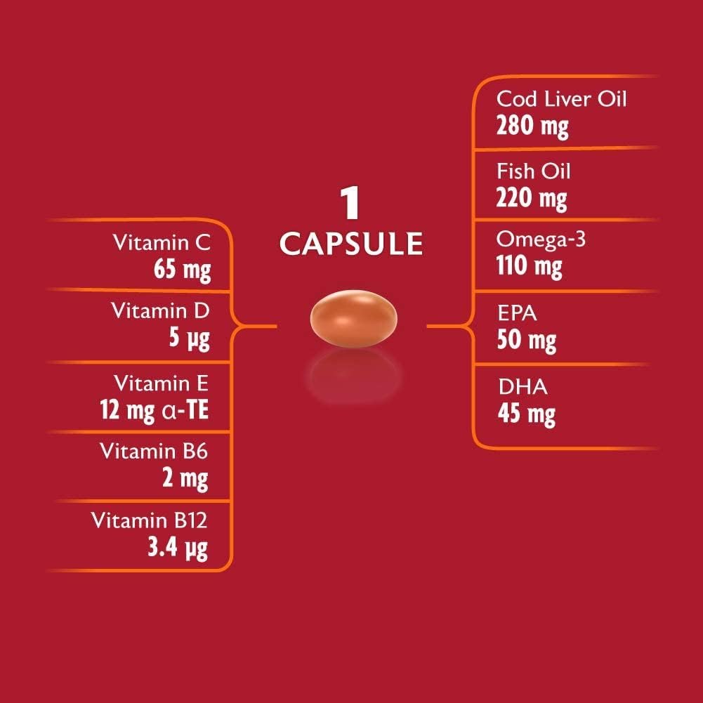 Cod Liver Oil and Multi Vitamins 90 Capsules K595