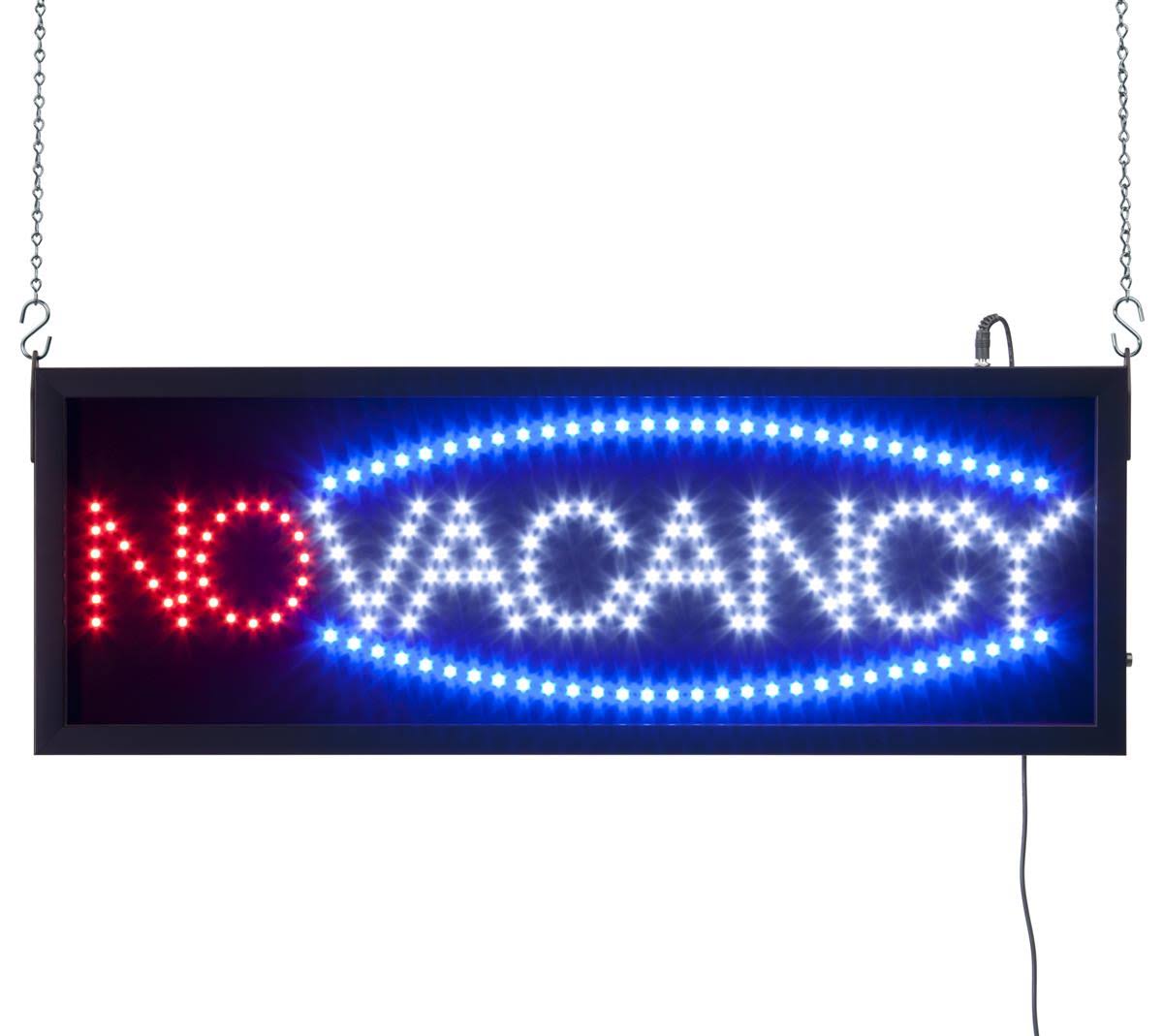 LED No Vacancy Sign, Rectangular 27.5x22 Wide G30700