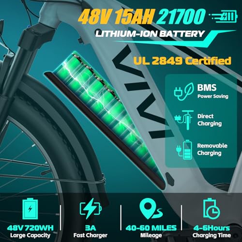 26" x 4.0 Fat Tire Electric Bike with 48V 15AH Battery H9048