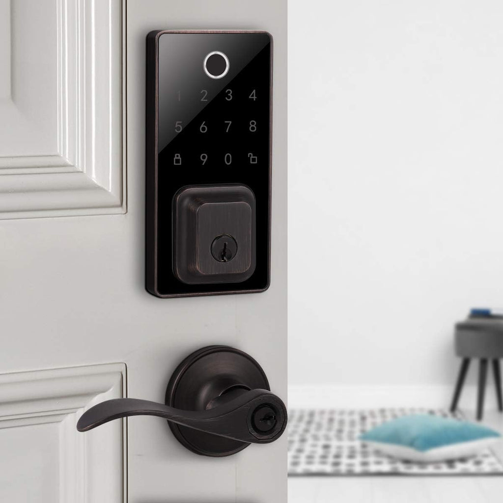 Keyless Entry Electronic Deadbolt Oil Rubbed Bronze Q1701