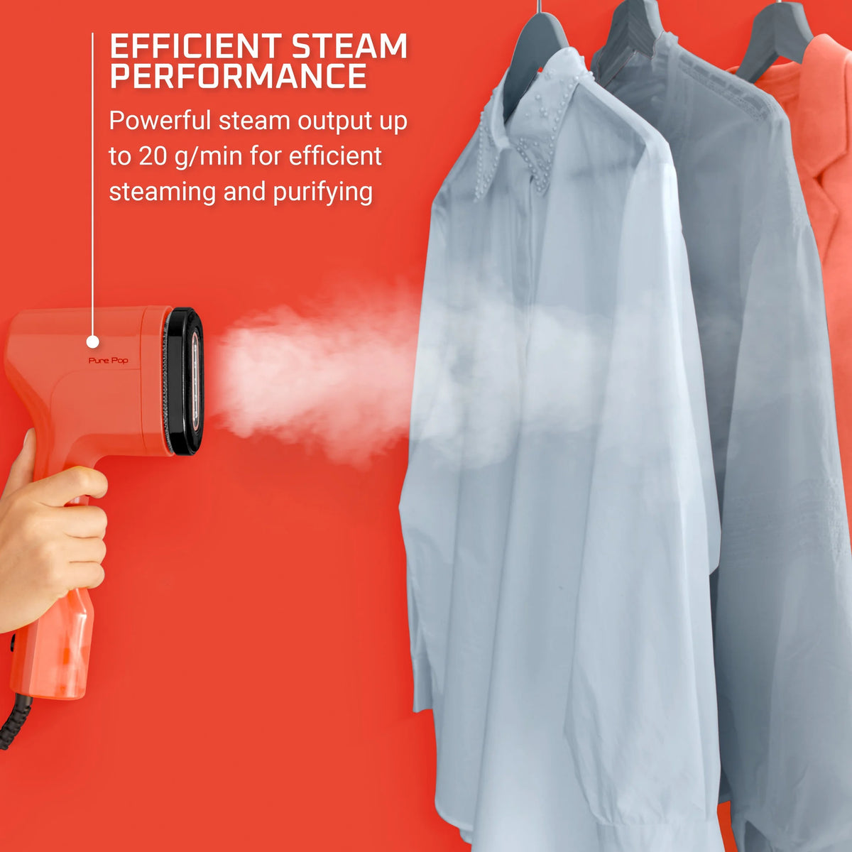 Handheld Garment Steamer Red M565437