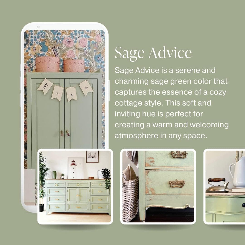 Sage Green Sample (4 oz) Chalk Style Paint B9795