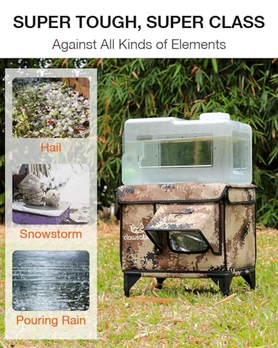 Forest Green 26"x16"x18" Insulated Outdoor Cat Shelter with Heater L768928