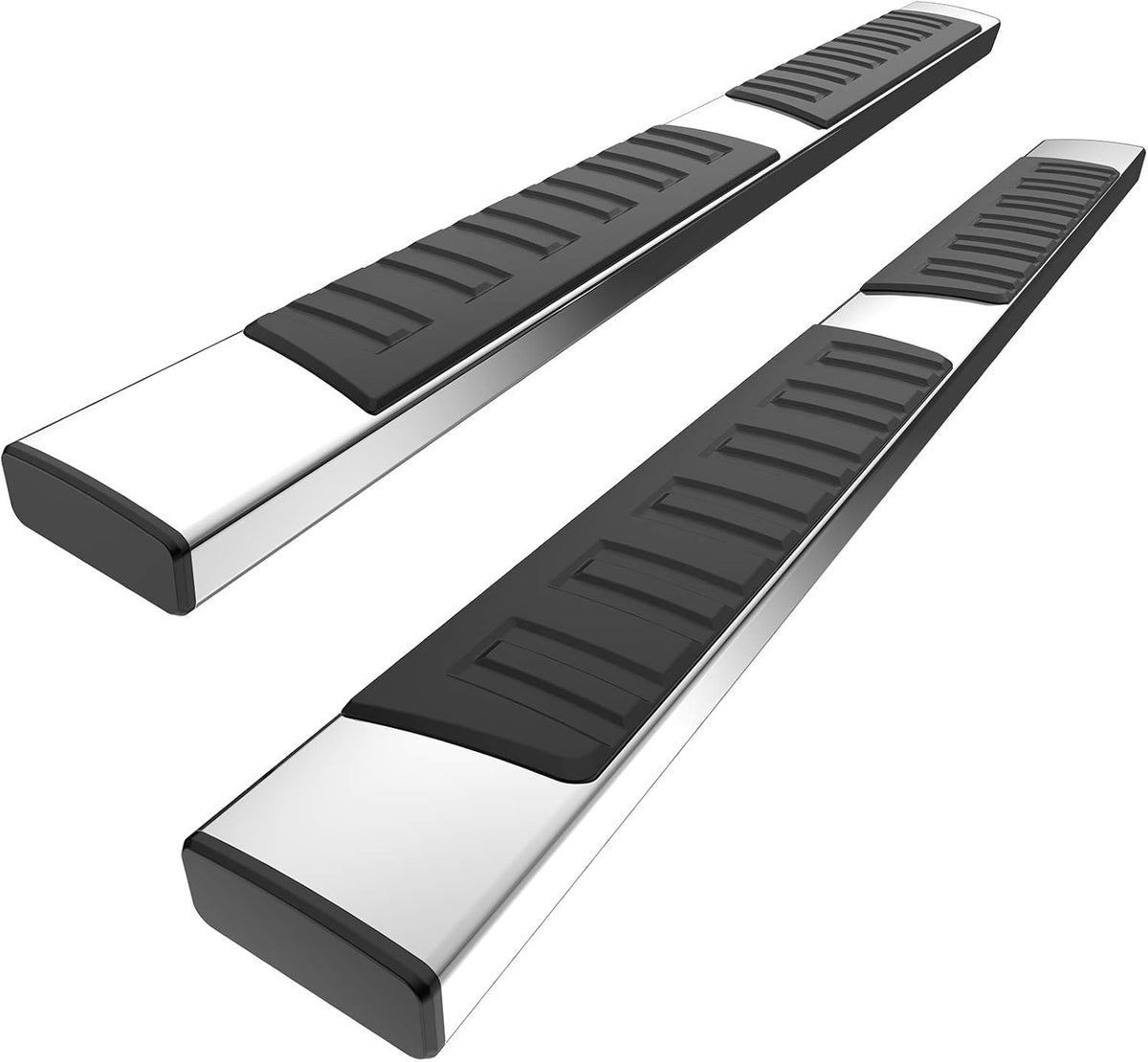 6 inch Black Textured Aluminum Running Boards D524