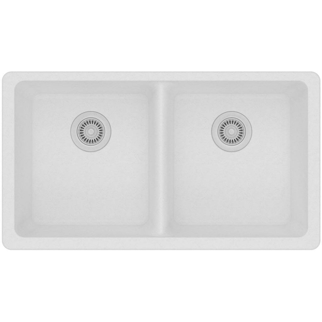 33-in Double-Bowl Undermount Kitchen Sink D711714