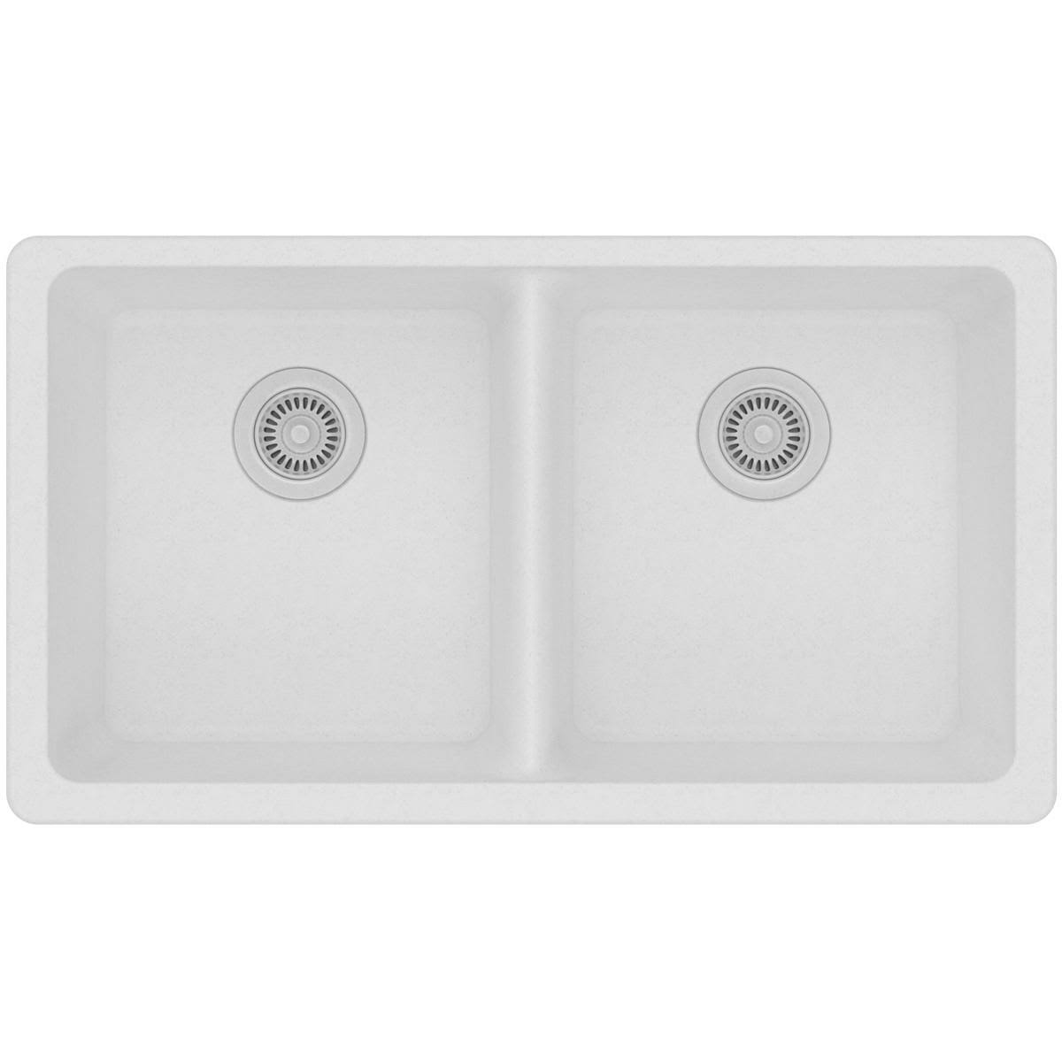 33-in Double-Bowl Undermount Kitchen Sink D711714