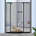 59" Extra Tall Metal Cat Gate, Auto Close (Black) V1491