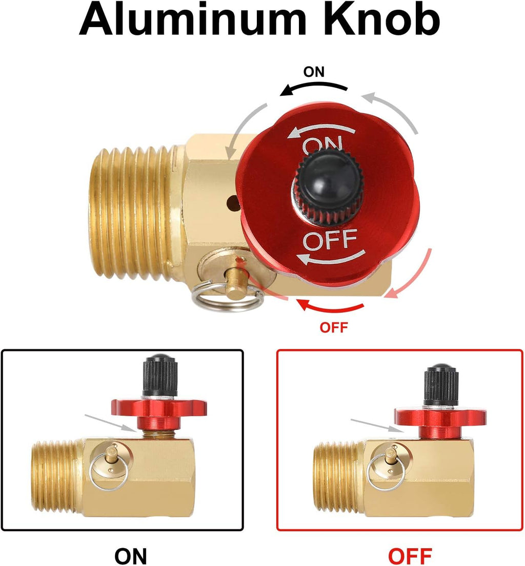 Air Tank Repair Kit with Safety Valve, Pressure Gauge and Hose G1493