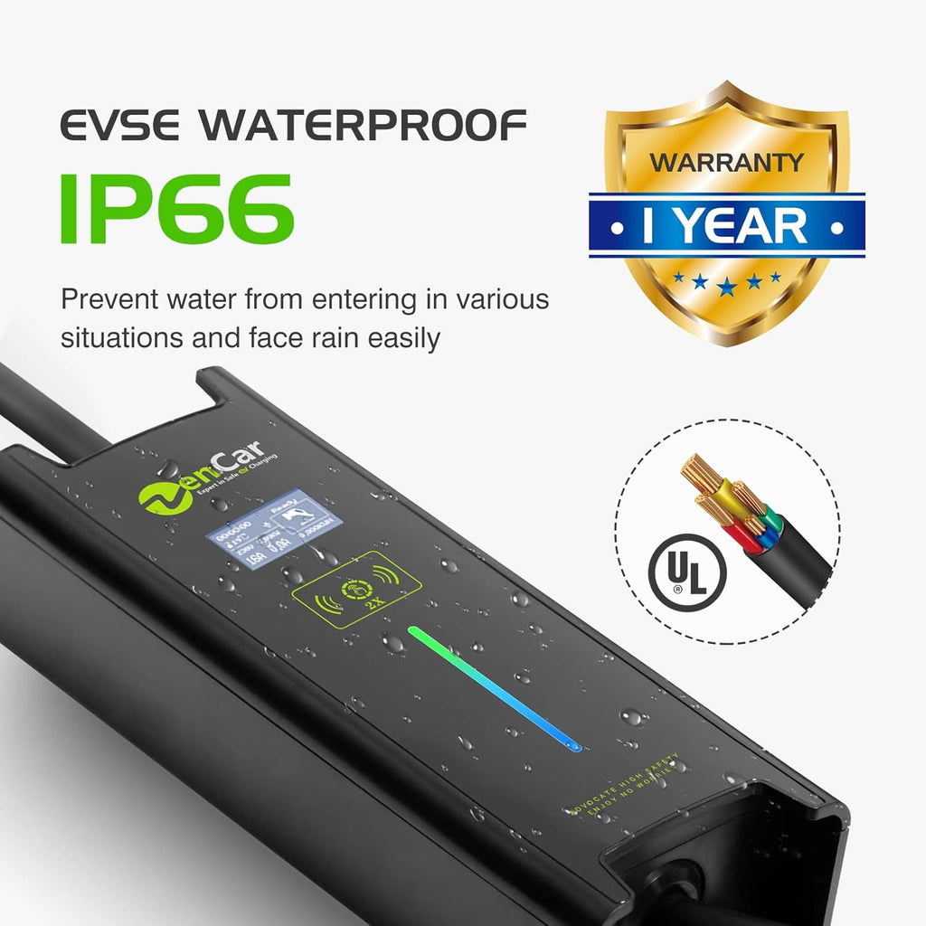 32 Amp Level 2 Portable EV Charger with Cable Holder O256
