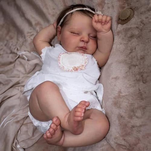 18 inch Sleeping Newborn Baby Girl Doll with Weighted Cloth Body R712694