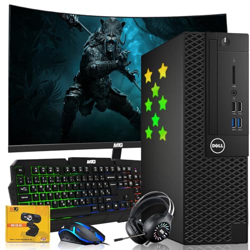 Core i7 16GB RAM 1TB SSD 27-inch Curved Monitor GT 1030 RGB Keyboard Mouse RGB Headphone Webcam Wi-Fi Win 11 Pro Desktop PC O418