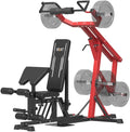 Red Multifunctional Strength Training Station with Multi Bench Press B392