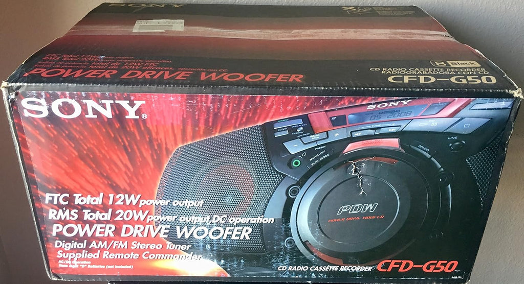 Portable AM/FM/CD Cassette Boombox O77765