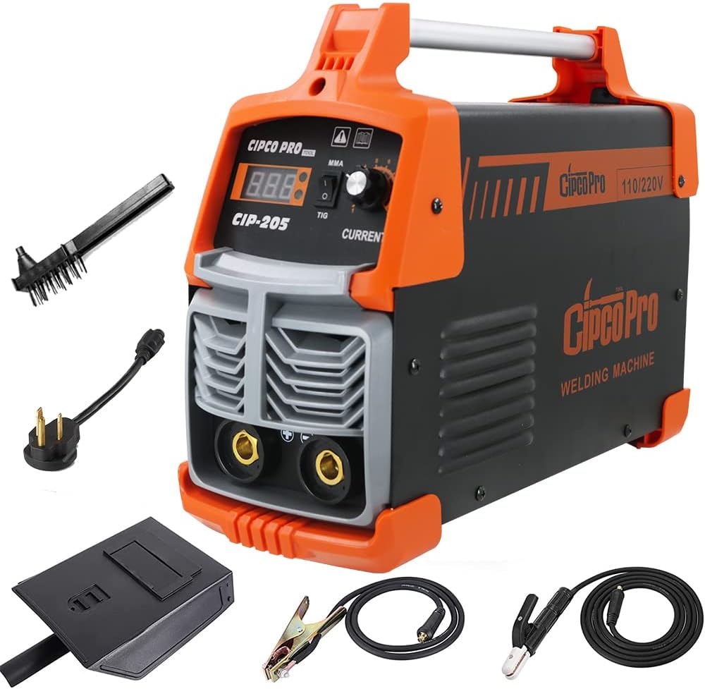 205Amp ARC Welder Digital Inverter IGBT Stick MMA Welder, 110/220V Dual Voltage Portable Welding Machine C518