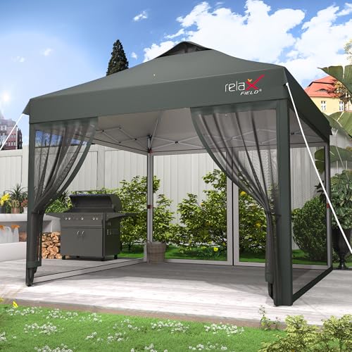 10x10 Pop Up Canopy Tent with Mosquito Netting N6859