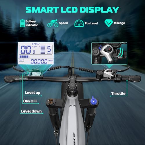 26" x 4.0 Fat Tire Electric Bike with 48V 15AH Battery H9048