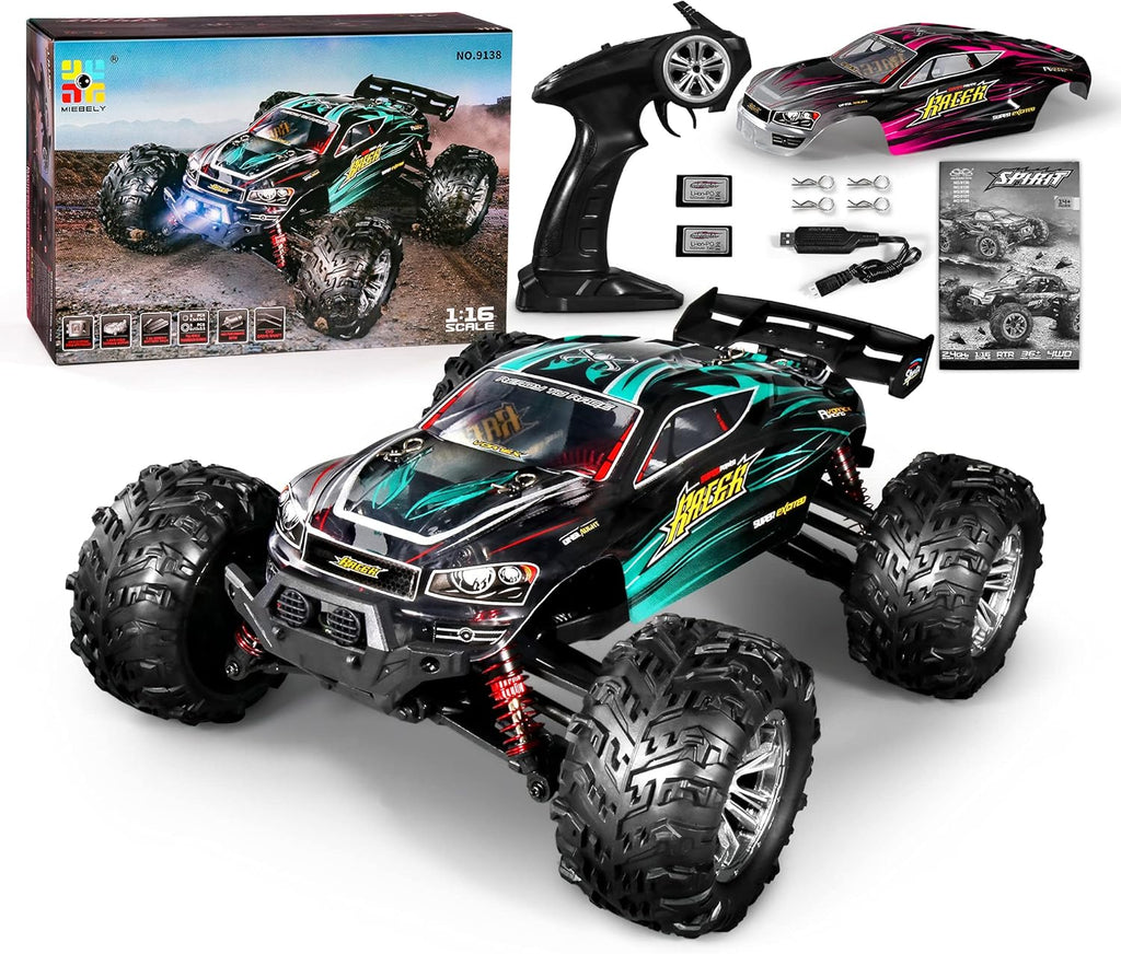 1:16 Scale 4x4 Remote Control Car, 40+ KM/H Waterproof Off-Road RC Truck C122