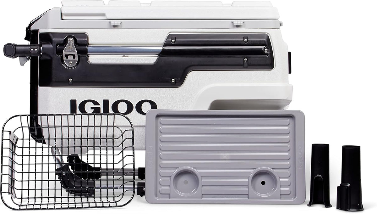 White 70 QT Wheeled All-terrain Cooler Q133061