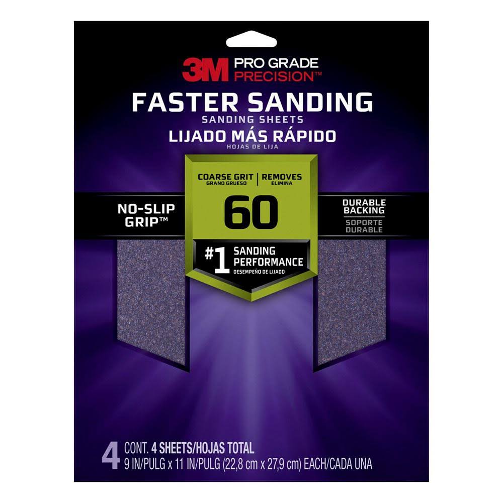 9 in. x 11 in. 60-Grit Coarse Sanding Sheets T80653
