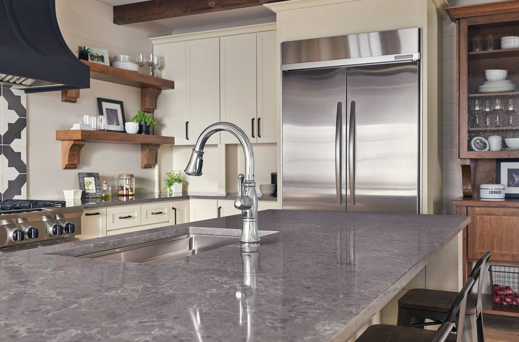 Chrome Single Handle Pull Down Kitchen Faucet O8707