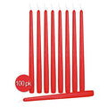 12 inch Red Dripless Taper Candles 100 Pack Z4702