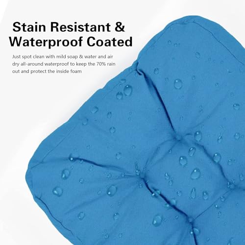 Beige Waterproof Outdoor Chair Cushion Set of 2 U3385