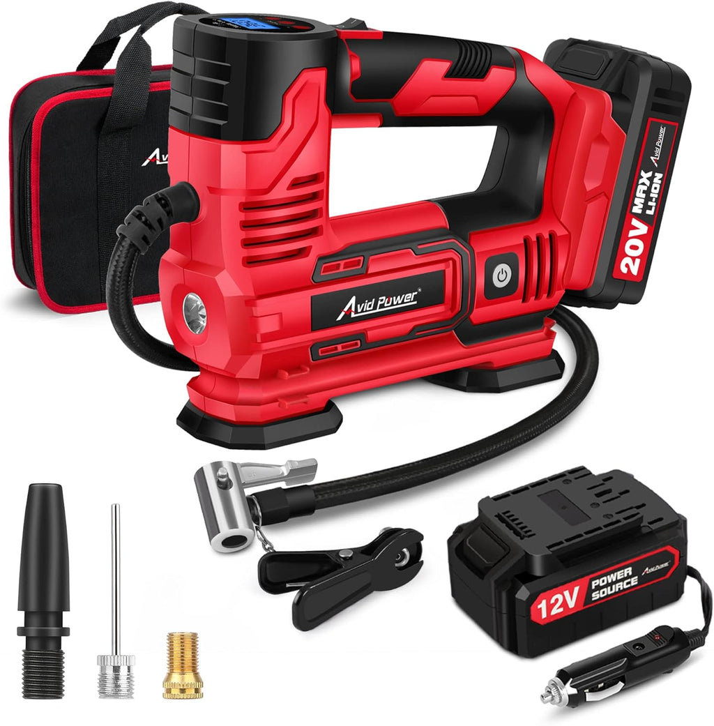 20V Cordless Portable Air Compressor Tire Inflator 150PSI J689