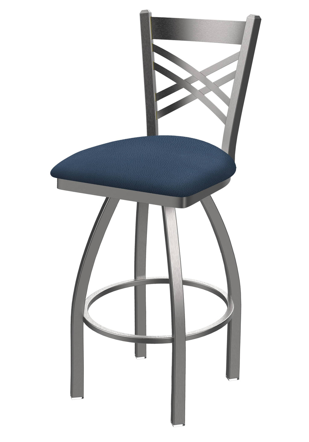 Swivel Counter Stool with Stainless Finish E172