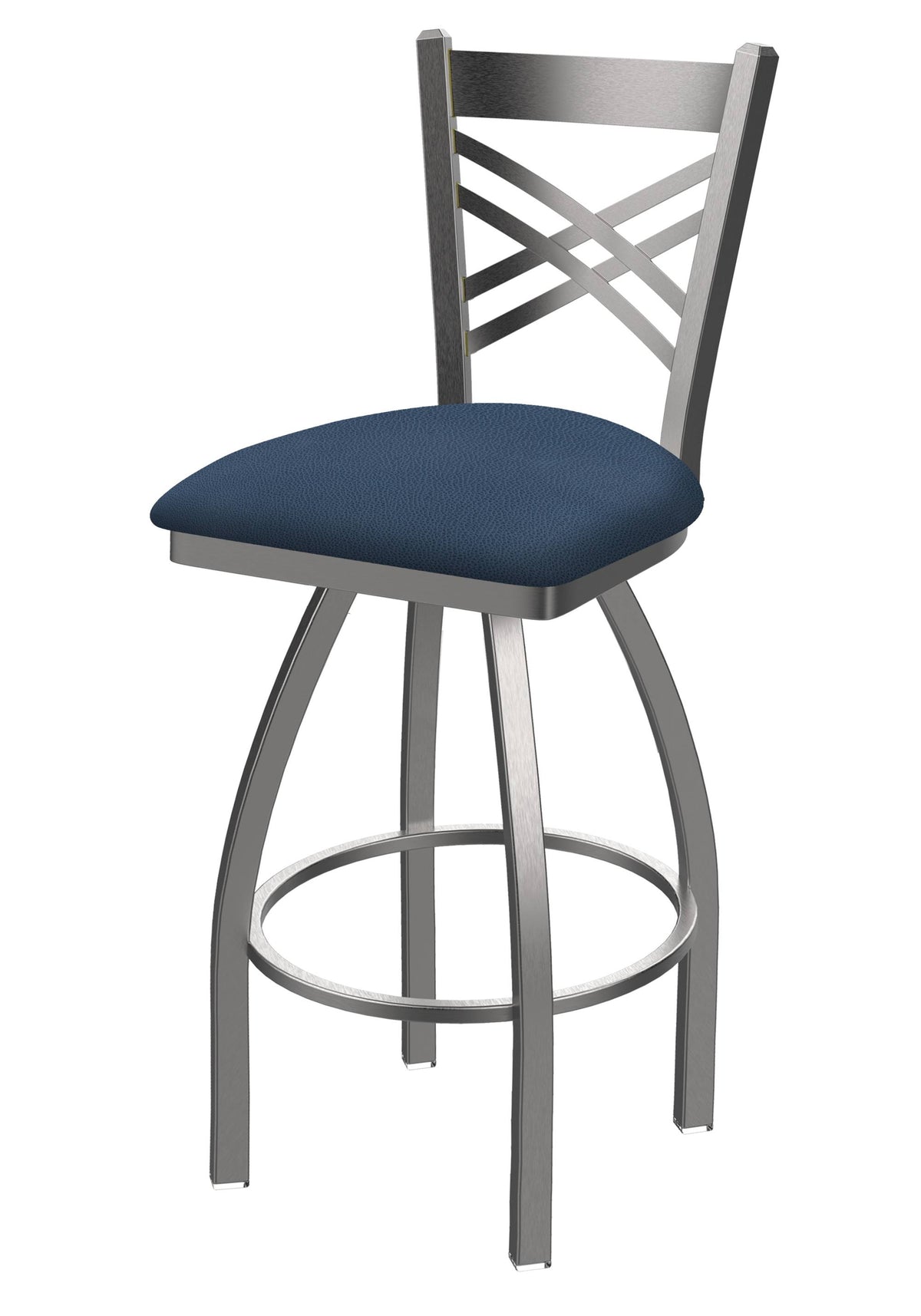 Swivel Counter Stool with Stainless Finish E172
