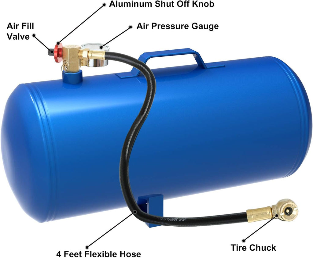 Air Tank Repair Kit with Safety Valve, Pressure Gauge and Hose G1493