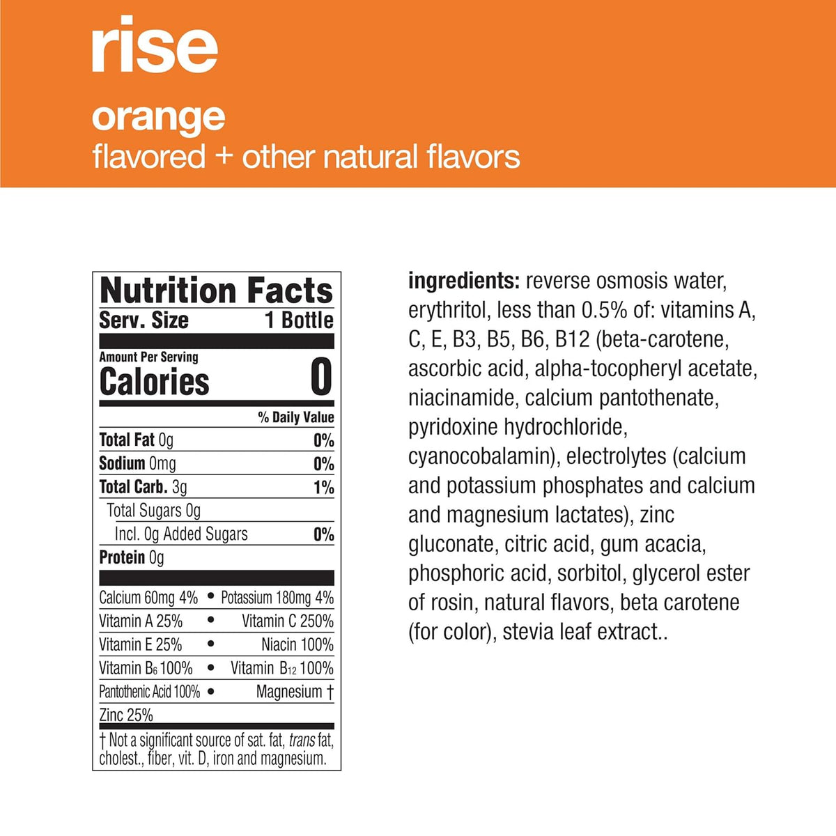 16.9 Fl Oz Pack of 24 Electrolyte Enhanced Orange Water K129