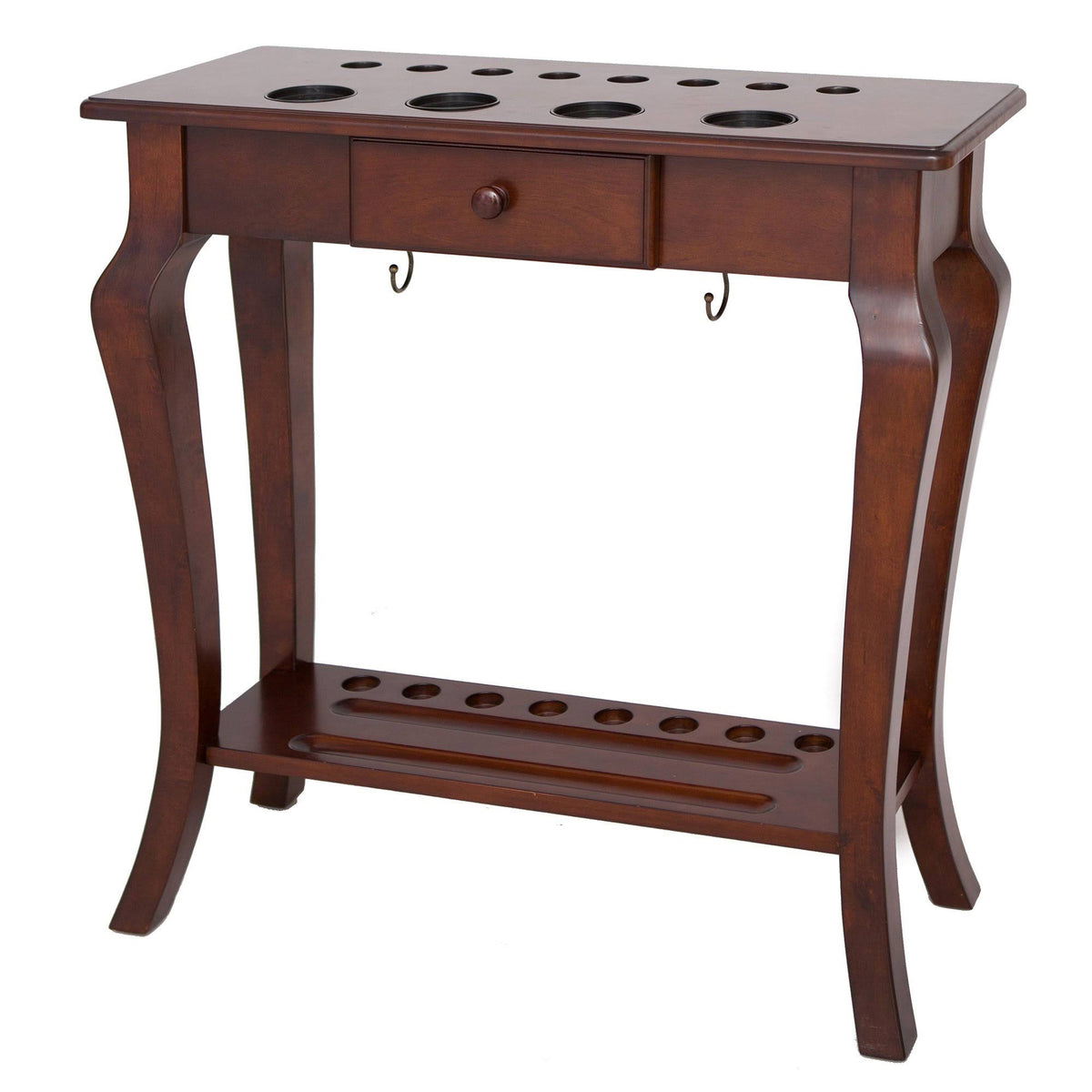 Walnut Finish Floor Cue Rack T6480