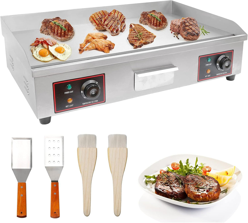 22 Inch Stainless Electric Countertop Griddle B6233