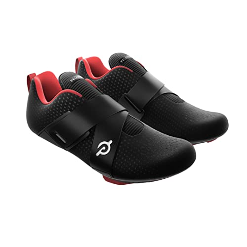 Cycling Shoes with Single Hook and Loop Strap and Delta-Compatible Cleats P210159