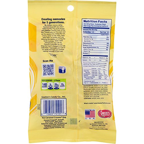 Original Vanilla Caramel Creams, 4 oz Bag T983952