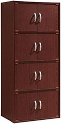 4 Shelf 8 Door Mahogany Bookcase K5964